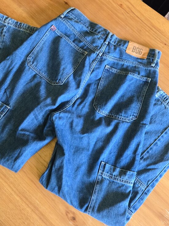 BDG Denim - bdg | high rise baggy cargo jeans utility pockets | size 30